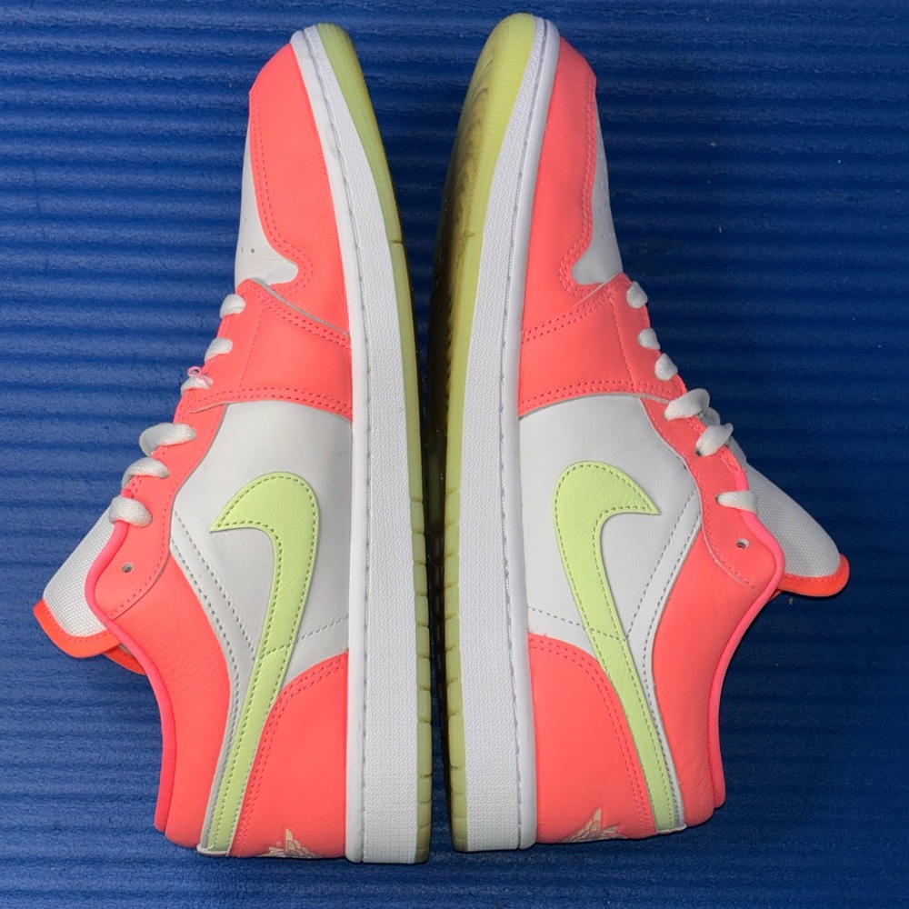 Size 10.5- Men’s Nike Air Jordan 1 Low SE Shoes Lava Glow White FN6772-671 - Picture 6 of 8
